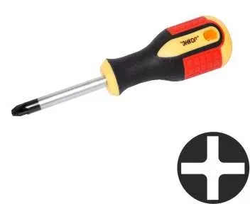 Отвертка крестовая РH№0х 75мм,трехкомп.рук 1/12/120 19670 купить в Когалыме