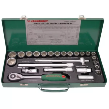 Набор головок торцевых универсальный 1/2"  DR10-32мм  25предметов S04H4125S  Jonnesway 47223 купить в Когалыме