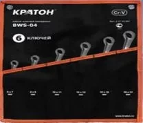 Набор ключей накидных  BWS-06 6 предметов  Кратон 2 27 02 006 купить в Когалыме