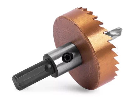 HSS-TiN коронка MESSER 50мм с центр. сверлом и толкающей пружиной для  лист. материала  до 2 мм ц/х купить в Когалыме