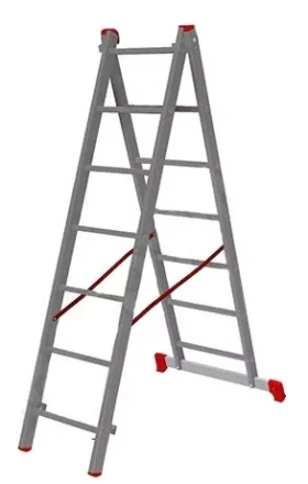 Лестница 2-х секционная алюминиевая 2*7 1013293 купить в Когалыме