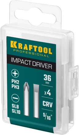 Биты для ударно-поворотных отверток KRAFTOOL 25551 купить в Когалыме