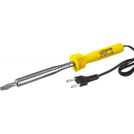 Паяльник STAYER "STANDARD" с пластмассовой рукояткой и долговечным жалом, 80 Вт, клин 55330-80 купить в Когалыме