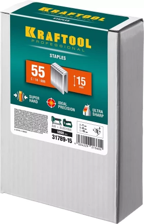 Скобы тип 18GA (55 / 90 / C) 5000 шт 31789-15 купить в Когалыме