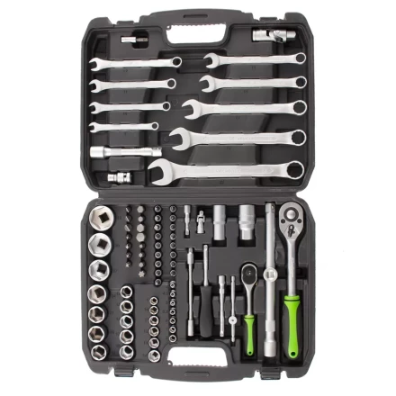 Набор инструмента 83 предмета, 1/2", 1/4" Сибртех 13500 купить в Когалыме