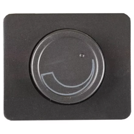 Диммер СВЕТОЗАР "ГАММА" без вставки и рамки, цвет темно-серый металлик, 60-800Вт SV-54142-DM купить в Когалыме