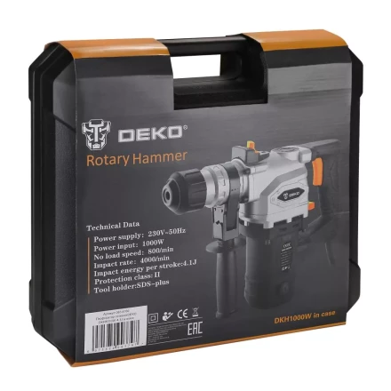 Перфоратор DKH1000W DEKO, 063-4160 в кейсе купить в Когалыме