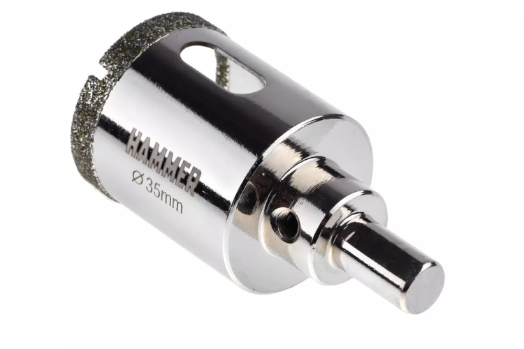 Коронка алмазная HAMMER Ф35мм HEX (DHS 35.0*65/5) купить в Когалыме