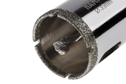 Коронка алмазная HAMMER Ф35мм HEX (DHS 35.0*65/5) купить в Когалыме