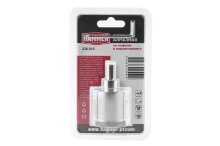 Коронка алмазная HAMMER Ф35мм HEX (DHS 35.0*65/5) купить в Когалыме