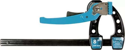 Струбцина реечная быстрозажимная,металлический корпус,рычажный храповый механизм, 8"/200 мм GROSS 20719 купить в Когалыме