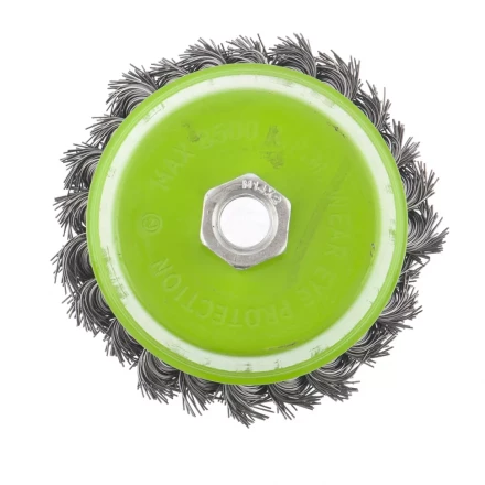 Щетка для УШМ 100 мм М14 "чашка" крученая металлическая проволока СИБРТЕХ 746287 купить в Когалыме