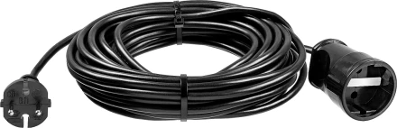 ЗУБР ПВС-207-Ш, ПВС, 2 x 0.75 мм2, 20 м, 2200 Вт, силовой удлинитель-шнур (55023-20) купить в Когалыме