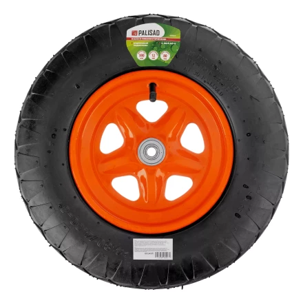 Колесо пневматическое Palisad «Звезда» 4.80/4.00-8 D380 мм, внутренний диаметр подшипника 12 мм, длина оси 80 мм, 689465 купить в Когалыме