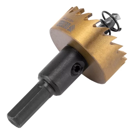 Коронка по металлу HSS, 35 мм, нитридтитановое покрытие Denzel 724110 купить в Когалыме