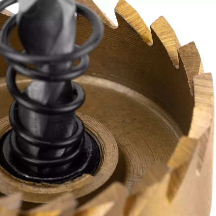 Коронка по металлу HSS, 35 мм, нитридтитановое покрытие Denzel 724110 купить в Когалыме