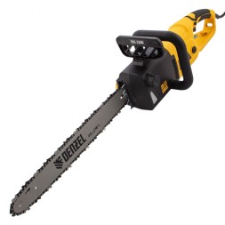 Пила цепная электрическая Denzel EDS-2200, 2.2 кВт,продольная, шина 45 см, шаг 3/8, паз 1.3 мм, 62 звена 95619