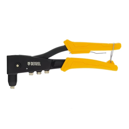 Заклепочник ручной, 255 мм Denzel, литой, усиленный, заклепки 2,4-3,2-4,0-4,8 мм 40441 купить в Когалыме