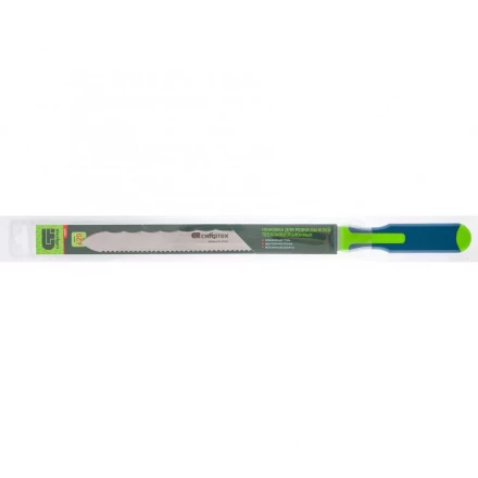 Нож для резки теплоизоляционных панелей 2-стороннее лезвие обрезиненная рукоятка 420мм лезвие-280мм Сибртех 79027 купить в Когалыме