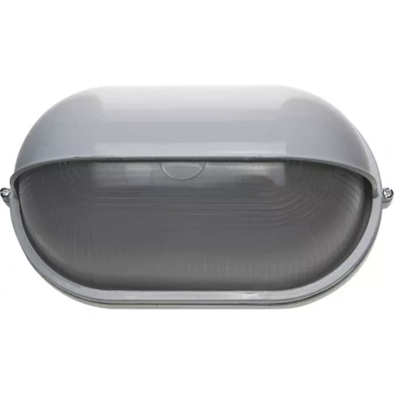 Светильник уличный СВЕТОЗАР влагозащищенный с верхним декоративным кожухом, овал, цвет белый, 100Вт SV-57223-W купить в Когалыме