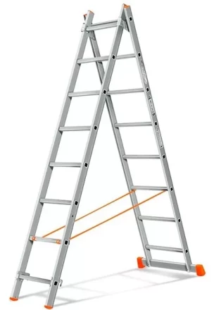 Лестница 2-х секционная алюминиевая 2*8 1013296 купить в Когалыме