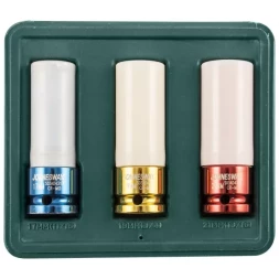 Набор головок торцевых ударных глубоких для дисков  1/2"DR 17-21мм  Jonnesway S03AD4303S 47494