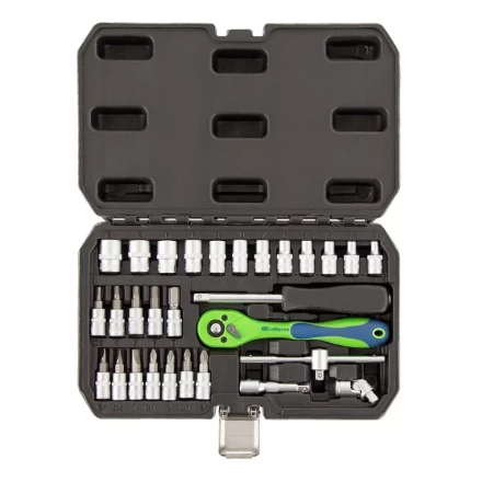 Набор инструментов 29 предметов, CrV, 1/4" Сибртех 13523 купить в Когалыме