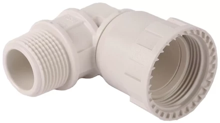 Переходник угловой 90° ЗУБР "ШиреФит" "накидная гайка - наружная резьба", 26мм - 3/4" 51485-26-3/4 купить в Когалыме