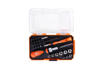 Набор отверток-держателей с битами и торцевыми головками Кратон Complect SSK-03, 41 пр. в кейсе 2 09 05 003 купить в Когалыме