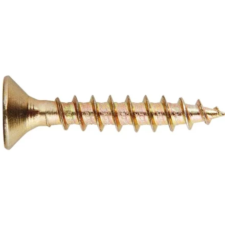 Саморезы универсальные 6 х 60 потайная головка PZ желтопассивированные 100 шт Шурупь 49435 купить в Когалыме