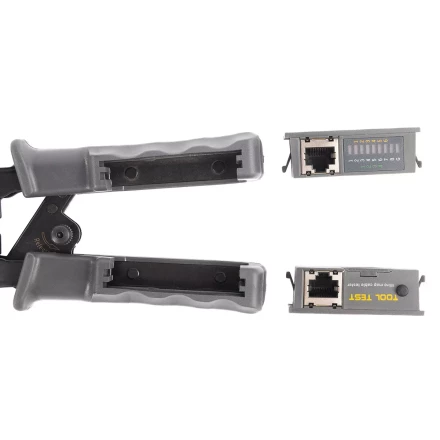 Кримпер многофункциональный КВТ JT-02T с 2 встроенными модулями для обжима RJ-45, RJ-12, RJ-11 (89229) купить в Когалыме