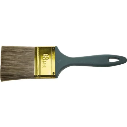 Кисть ЗУБР "КП-14" плоская, смешанная щетина, пластмассовая рукоятка, 63мм 4-01014-063 купить в Когалыме