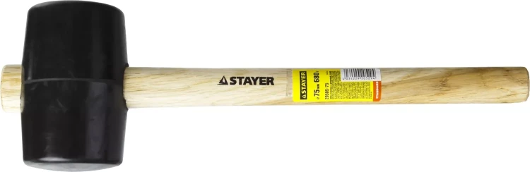 Киянка STAYER резиновая черная с деревянной ручкой, 680г 20505-75 купить в Когалыме