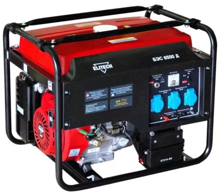 Бензогенератор Elitech БЭС 6500 Д +Аккумулятор купить в Когалыме