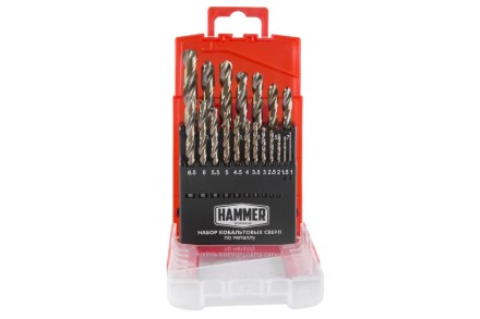 Набор сверл HAMMER No7 19шт. 1,0-10мм купить в Когалыме