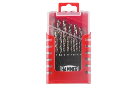 Набор сверл HAMMER No7 19шт. 1,0-10мм купить в Когалыме