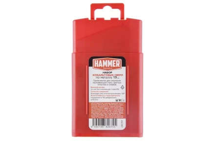 Набор сверл HAMMER No7 19шт. 1,0-10мм купить в Когалыме