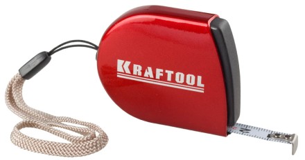 Рулетка KRAFTOOL, компактная, автостоп, цельнометрический корпус, с ремешком, 2мх8мм 34149-02 купить в Когалыме