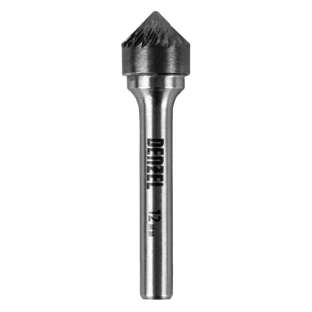 Борфреза по металлу твердосплавная, зенкер 90 град., тип-K, 12 мм// Denzel 72058 купить в Когалыме
