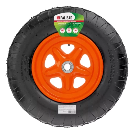 Колесо пневматическое Palisad «Звезда» 4.80/4.00-8 D380 мм, внутренний диаметр подшипника 20 мм, 689575 длина оси 80 мм купить в Когалыме