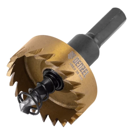 Коронка по металлу HSS, 38 мм, нитридтитановое покрытие Denzel 724111 купить в Когалыме