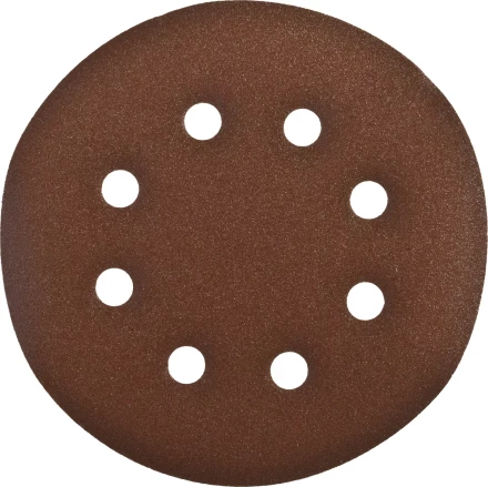 Круг шлифовальный ЗУБР "СТАНДАРТ" из абразивной бумаги на велкро основе, 6 отв., Р180, 150мм, 5шт 35350-150-180 купить в Когалыме