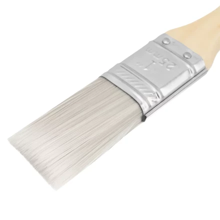 Кисть плоская для лаков "Евро" 1", искусственная щетина, деревянная ручка MTX 83085 купить в Когалыме