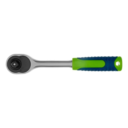 Ключ-трещотка 3/8", 45 зубьев, с быстрым сбросом, матовый хром Сибртех 14022 купить в Когалыме