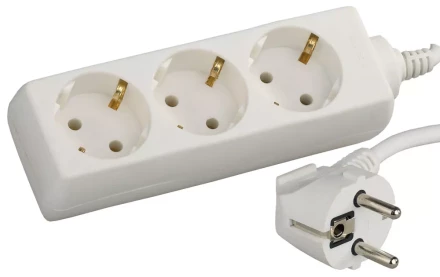 Удлинитель СВЕТОЗАР электрический с заземлением, евро, 3 гнезда, 3м SV-55033-3 купить в Когалыме