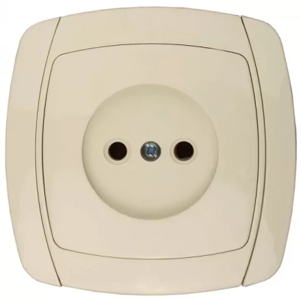 Розетка СВЕТОЗАР "CITY LIGHT" одинарная в сборе, без заземления, цвет бежевый, 16А/~250В SV-54200-B купить в Когалыме