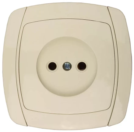 Розетка СВЕТОЗАР "CITY LIGHT" одинарная в сборе, без заземления, цвет бежевый, 16А/~250В SV-54200-B купить в Когалыме