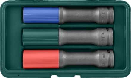 Набор головок торцевых ударных тонкостенных для дисков 1/2&quot;DR 17-19-21мм Jonnesway S18AD4103S 48851 купить в Когалыме