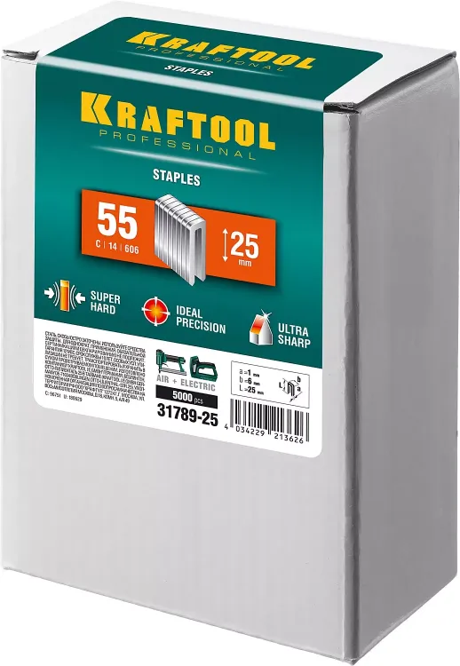 Скобы тип 18GA (55 / 90 / C) 5000 шт 31789-25 купить в Когалыме