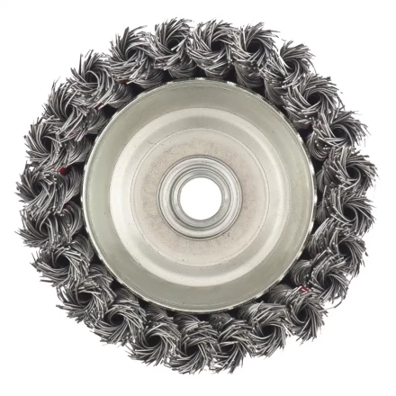 Щетка для УШМ, 100 мм, М14, "чашка", крученая металлическая проволока  MATRIX 74628 купить в Когалыме